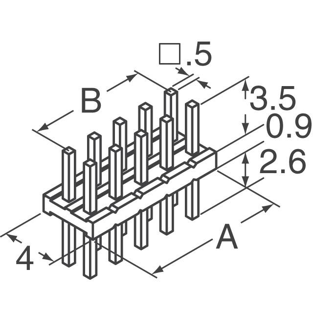 A3C-2P-2DSA Hirose Electric Co Ltd  Embases à broches mâles